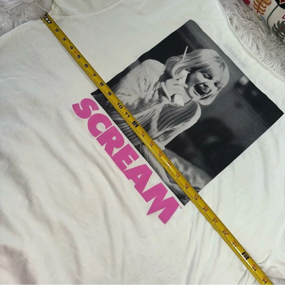 UO • Scream Graphic Off The Shoulder Tee Shirt Dress - Picture 8 of 12